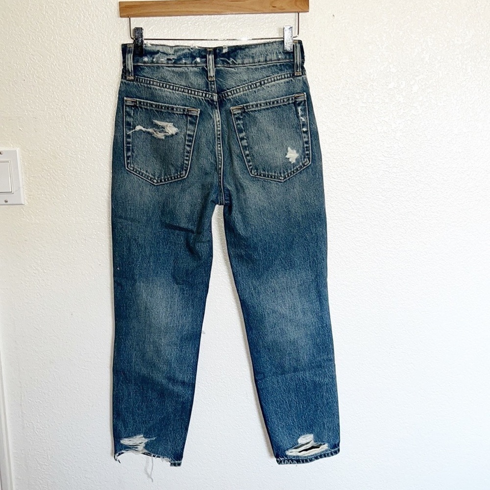 Gap Denim Cheeky Straight Destressed Destroyed Button Fly Jeans - Picture 7 of 13